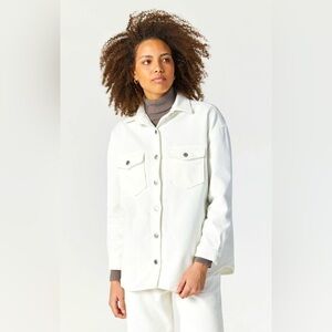 NWOT MAVI Livia Corduroy Shirt Off-White Cord XS